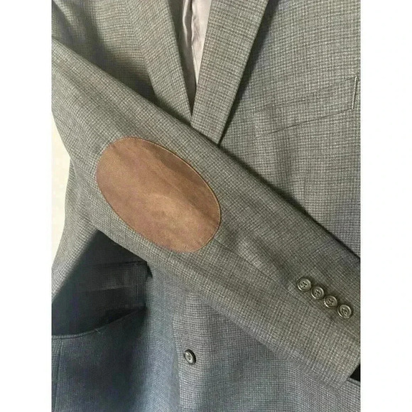 Ralph Lauren Charcoal Mens Sport Jacket Blazer Size 50 R Elbow Patches Business - Picture 4 of 8